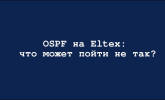 [Запись вебинара] OSPF на Eltex: что может пойти не так?