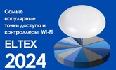 Самые популярные Wi-Fi точки доступа и Wi-Fi контроллеры WLC Eltex в 2024 году
