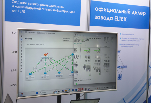 ПО ECCM. Карта сети IP-фабрики.