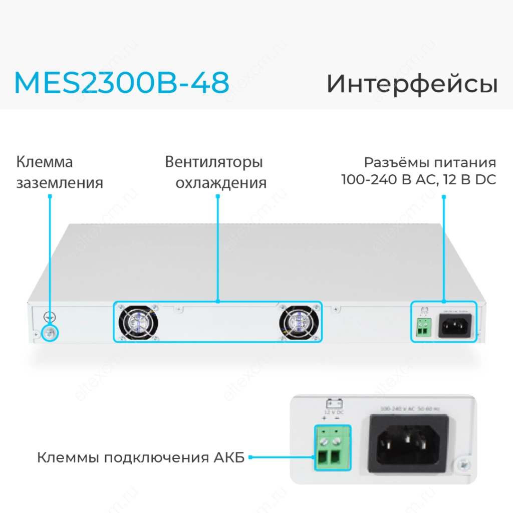 MES2300B-48 Eltex | Коммутатор 48 портов 1G, 4 порта 10G