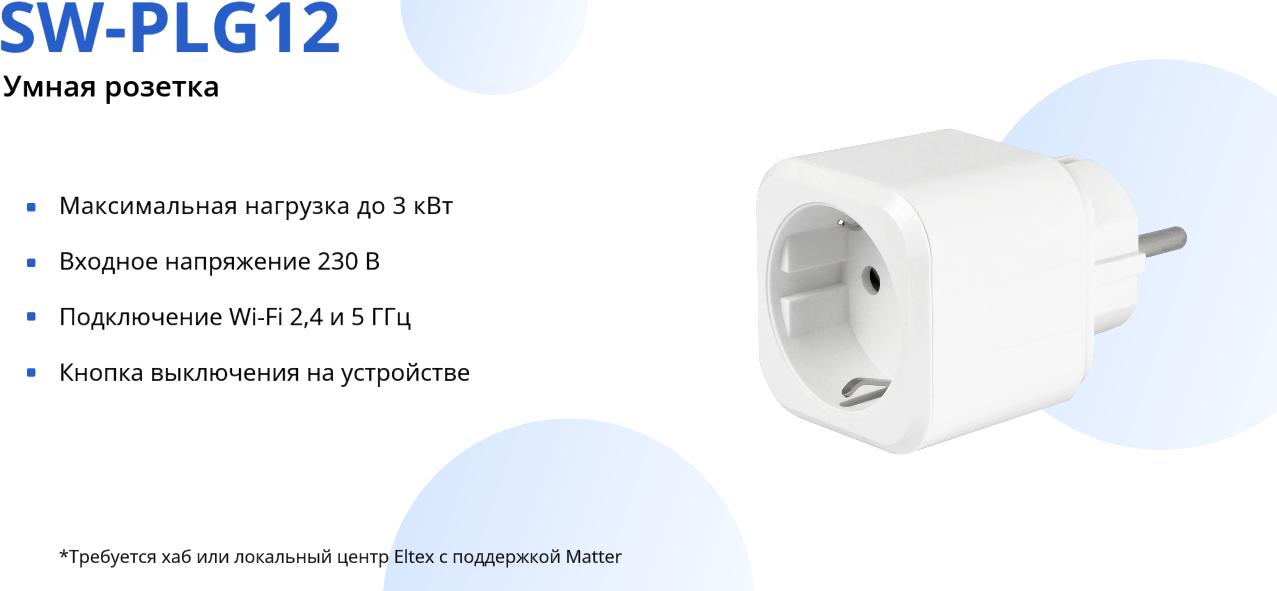 Умная розетка Eltex SW-PLG12