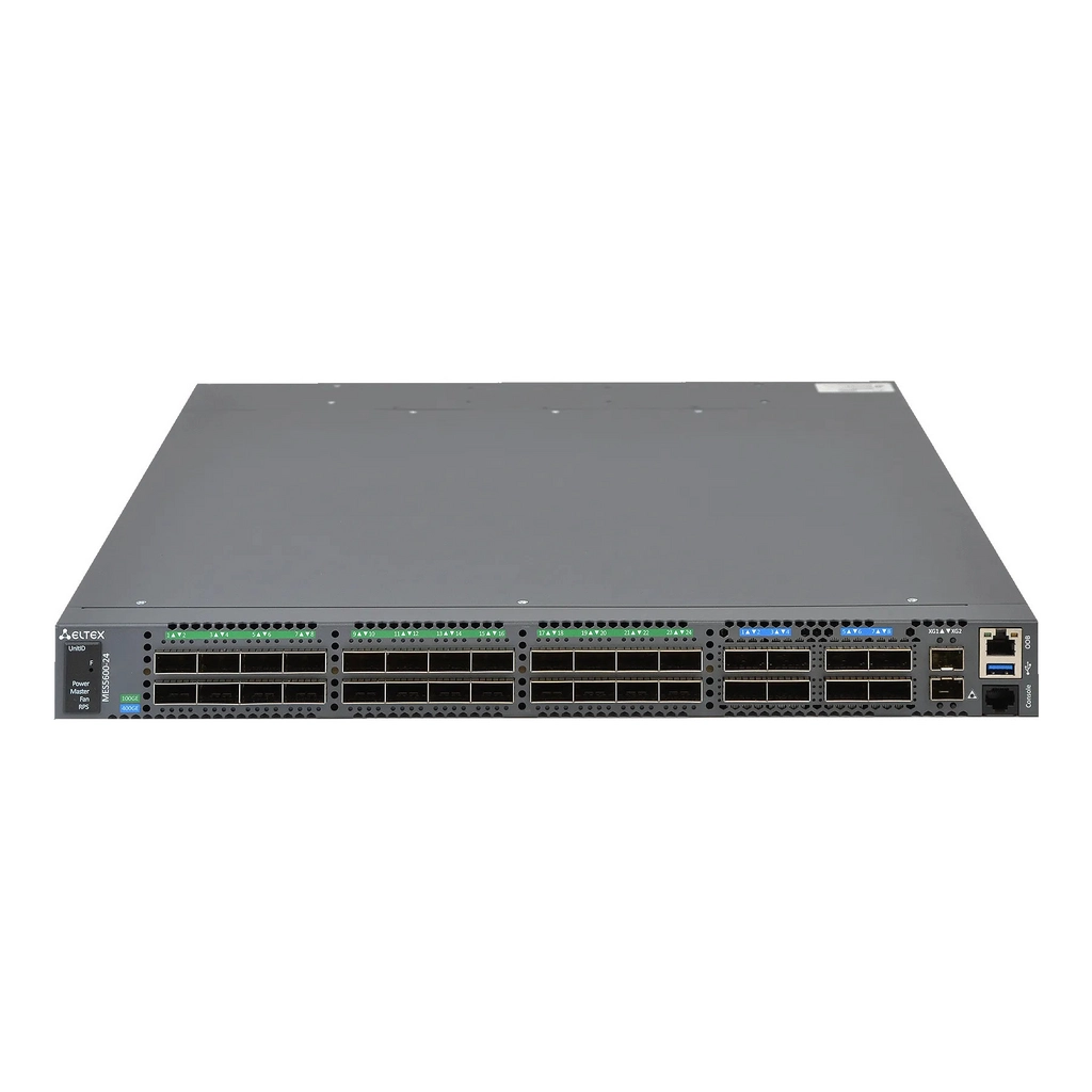 MES5600-24 Eltex | Коммутатор 24x100G QSFP28, 8x400G QSFP56-DD, 2x10G SFP+