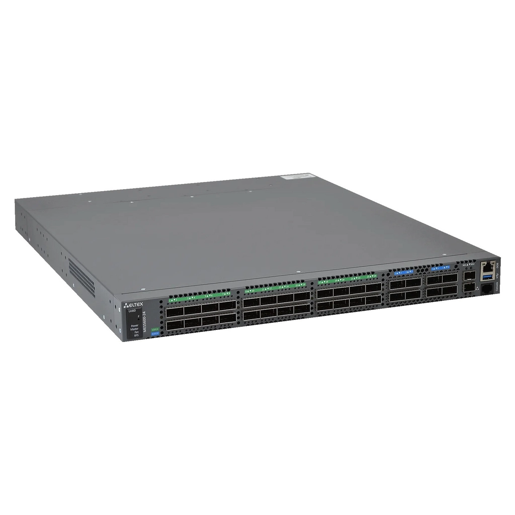 MES5600-24 Eltex | Коммутатор 24x100G QSFP28, 8x400G QSFP56-DD, 2x10G SFP+