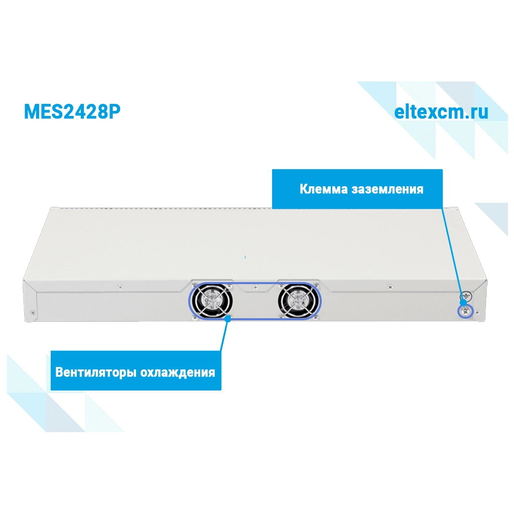 MES2428P Eltex | Коммутатор доступа 24 порта с PoE, 4 комбо-порта 1G