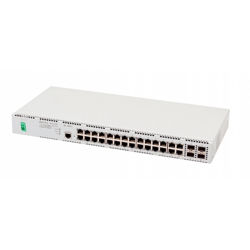 MES2428P_DC Eltex | Коммутатор доступа 24 порта с PoE, 4 комбо-порта 1G