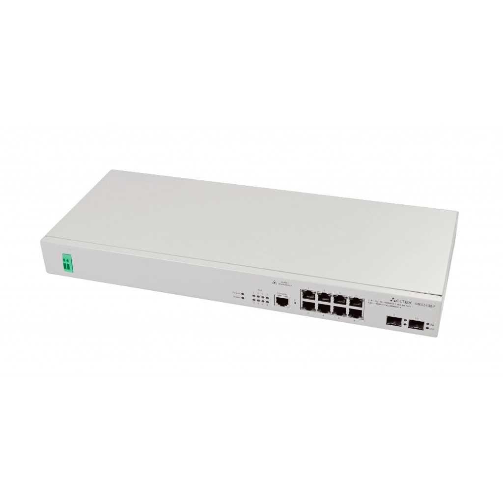 MES2408P_DC Eltex | Коммутатор 8 портов 1G с PoE