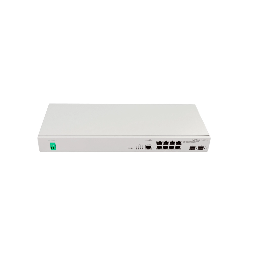 MES2408P_DC Eltex | Коммутатор 8 портов 1G с PoE