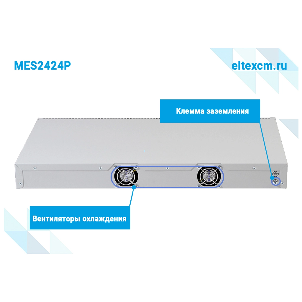 MES2424P Eltex | Коммутатор 24 порта 1G с PoE, 4 порта 10G