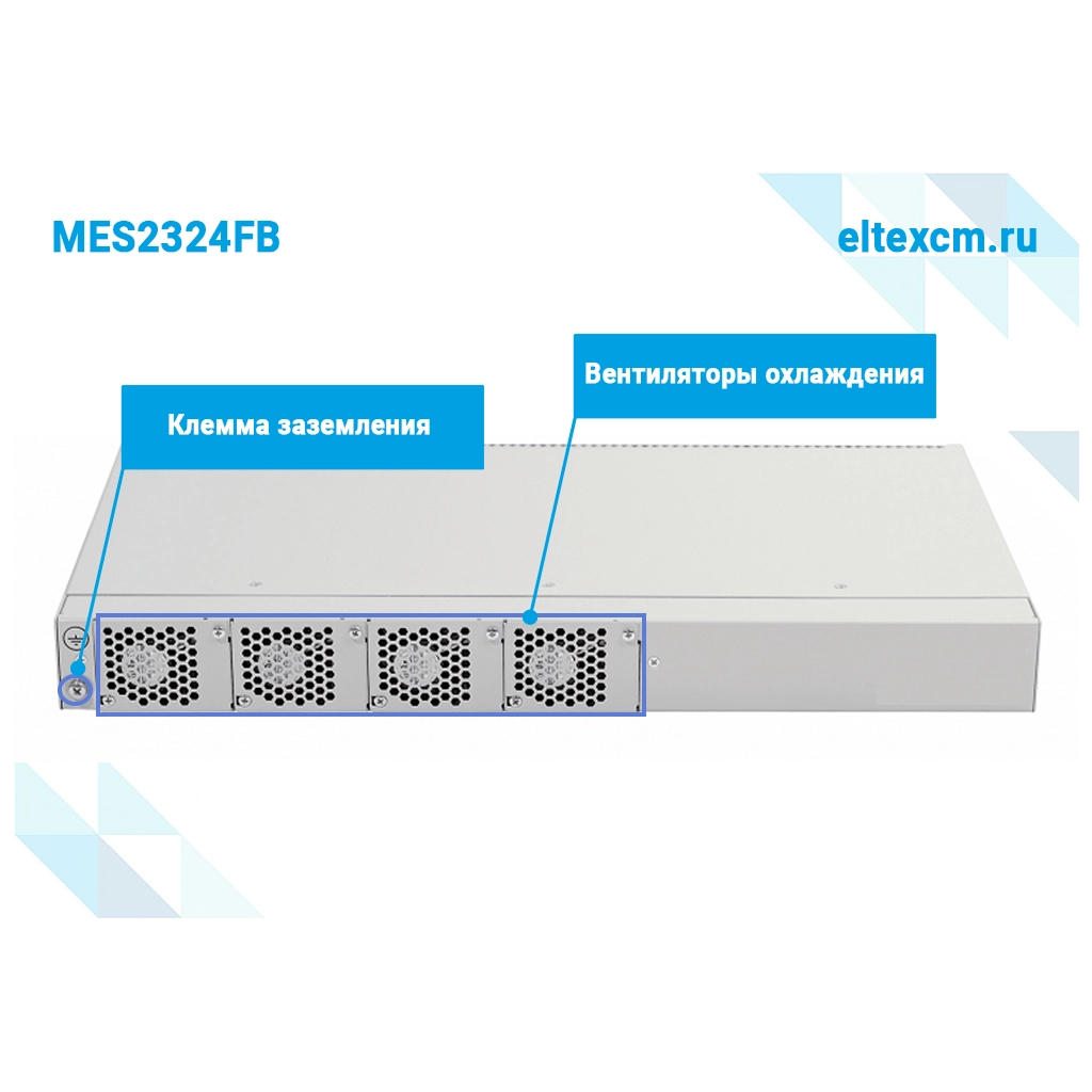 MES2324FB Eltex | Коммутатор  20 портов SFP, 4 порта 10G , 4 комбо-порта