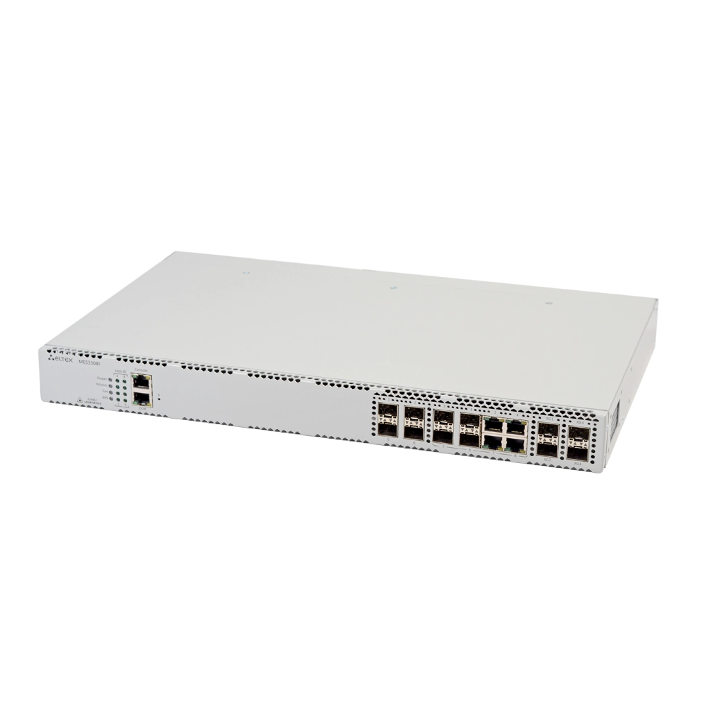 MES3308F Eltex | Коммутатор 4 порта SFP, 4 комбо-порта 1G, 4 порта SFP+