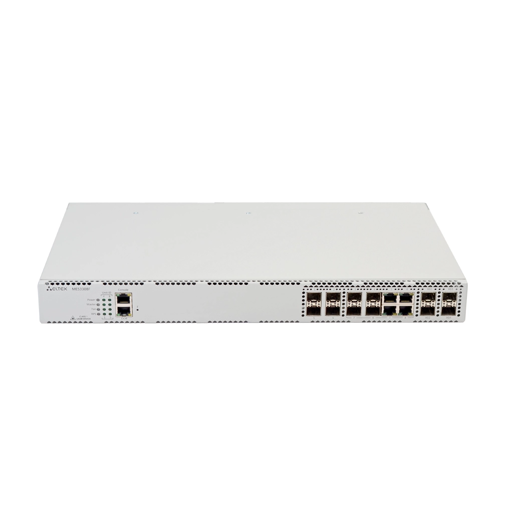 MES3308F Eltex | Коммутатор 4 порта SFP, 4 комбо-порта 1G, 4 порта SFP+