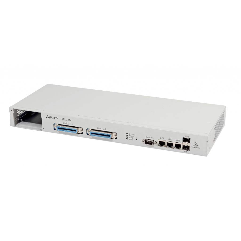 TAU-32M.IP Eltex | 32 порта FXS/FXO VoIP шлюз для аналоговых телефонов