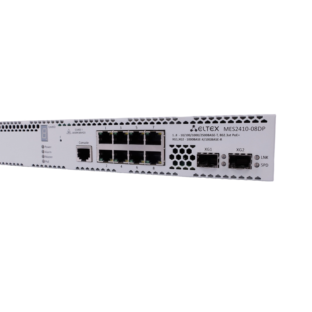 MES2410-08DP Eltex | Коммутатор 8 портов 2.5G PoE/PoE+, 2 порта 10G SFP+