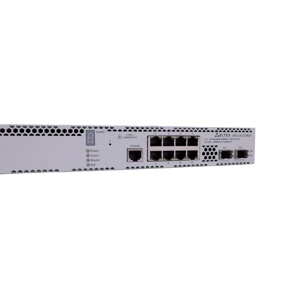 MES2410-08DP Eltex | Коммутатор 8 портов 2.5G PoE/PoE+, 2 порта 10G SFP+