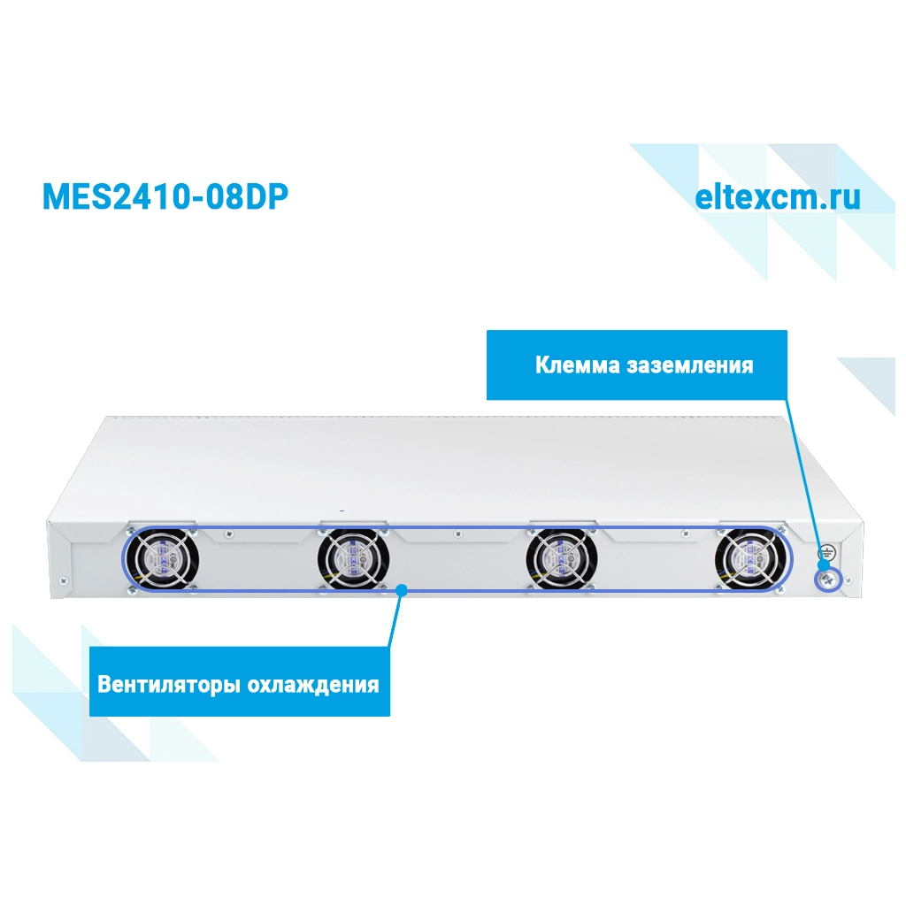 MES2410-08DP Eltex | Коммутатор 8 портов 2.5G PoE/PoE+, 2 порта 10G SFP+