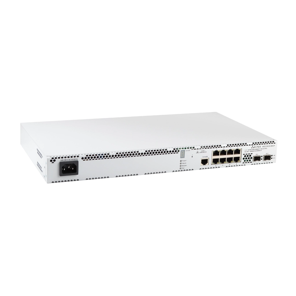MES2410-08DP Eltex | Коммутатор 8 портов 2.5G PoE/PoE+, 2 порта 10G SFP+