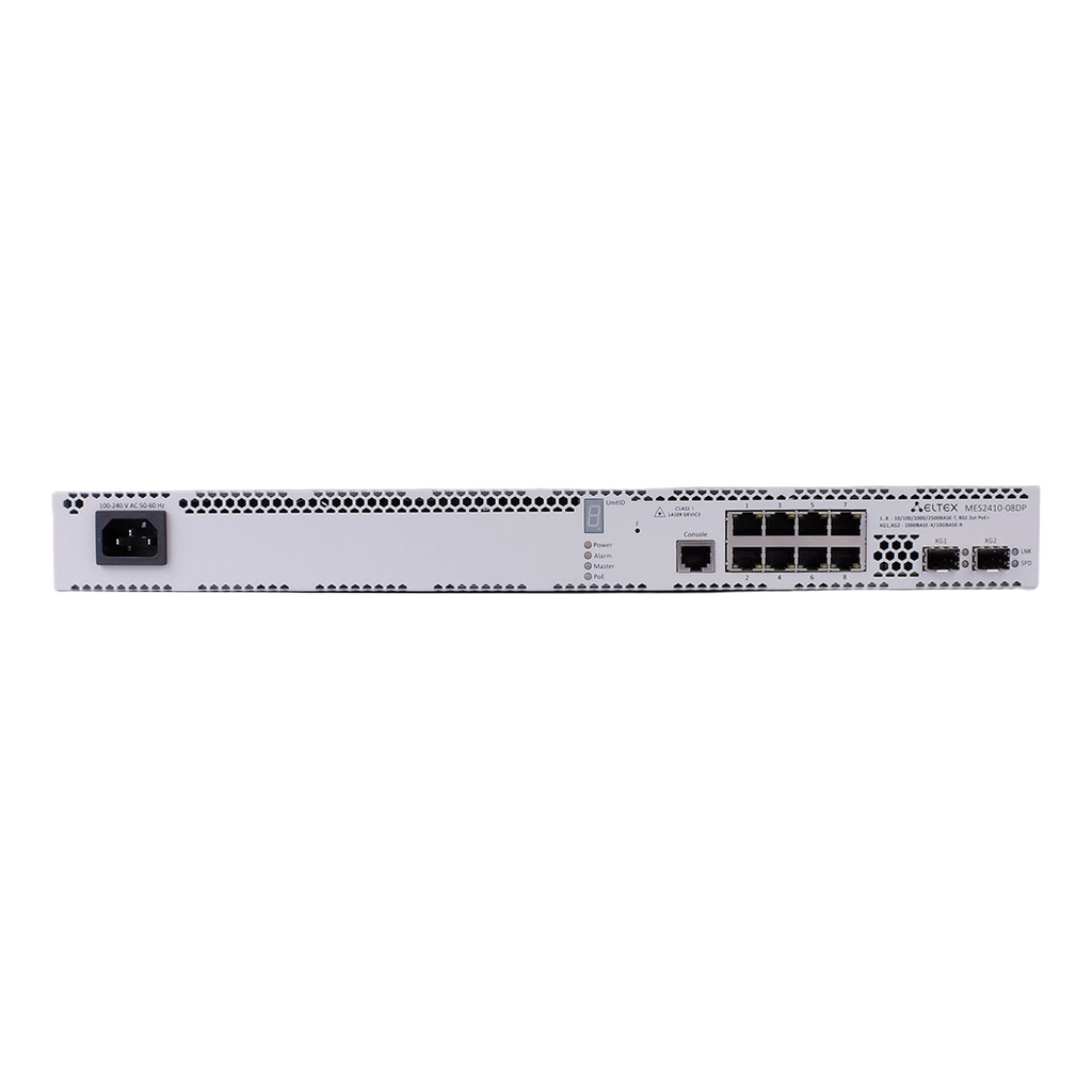 MES2410-08DP Eltex | Коммутатор 8 портов 2.5G PoE/PoE+, 2 порта 10G SFP+