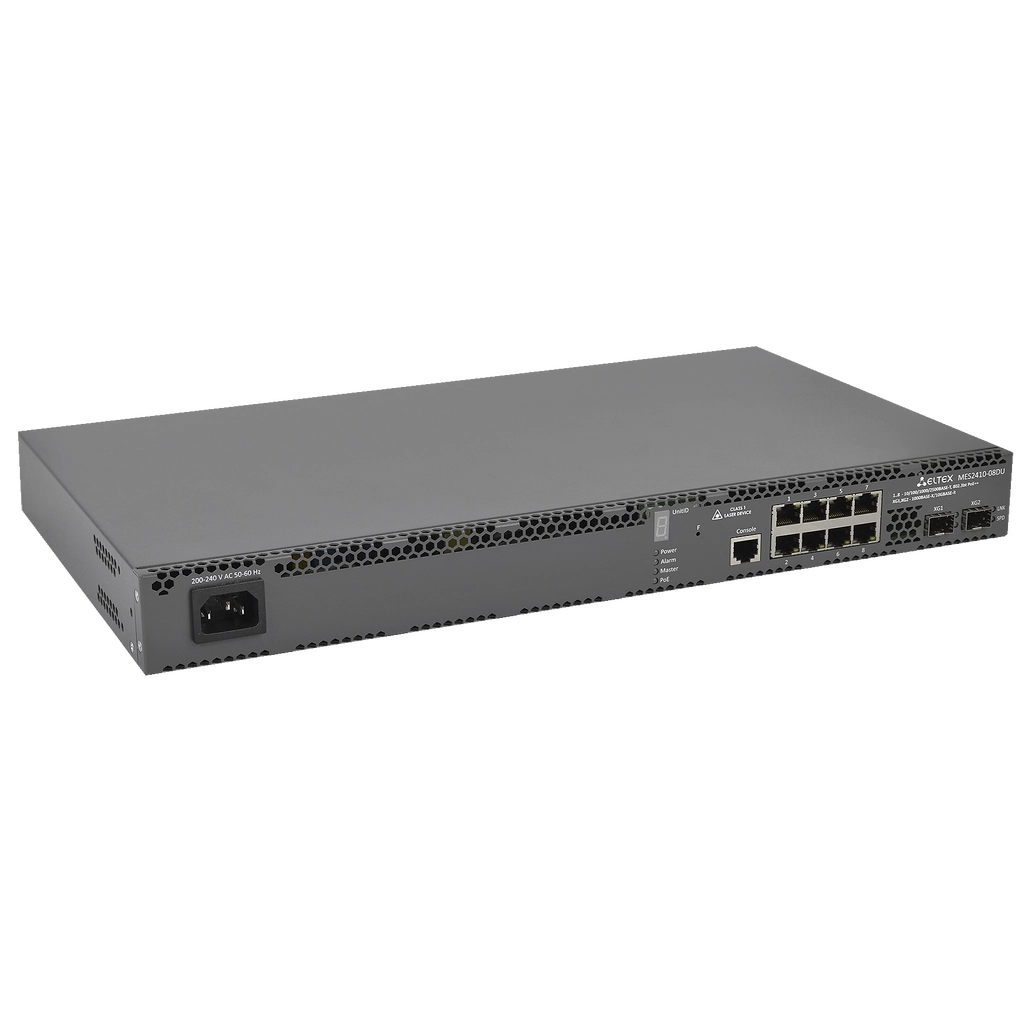 MES2410-08DU Eltex | Коммутатор 8 портов 2.5G PoE++, 2 порта 10G SFP+