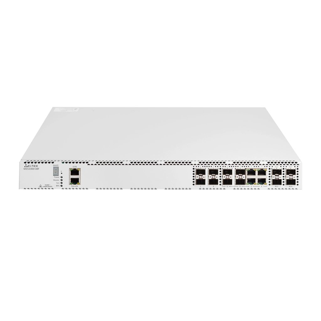 MES3300-08F Eltex | Коммутатор 4 порта SFP, 4 комбо-порта 1G, 4 порта SFP+