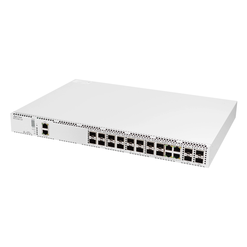 MES3300-16F Eltex | Коммутатор 12 портов SFP, 4 комбо-порта 1G, 4 порта SFP+