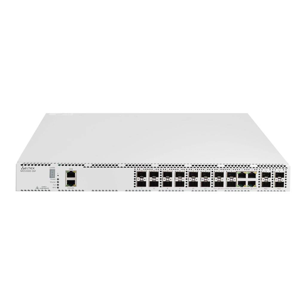 MES3300-16F Eltex | Коммутатор 12 портов SFP, 4 комбо-порта 1G, 4 порта SFP+