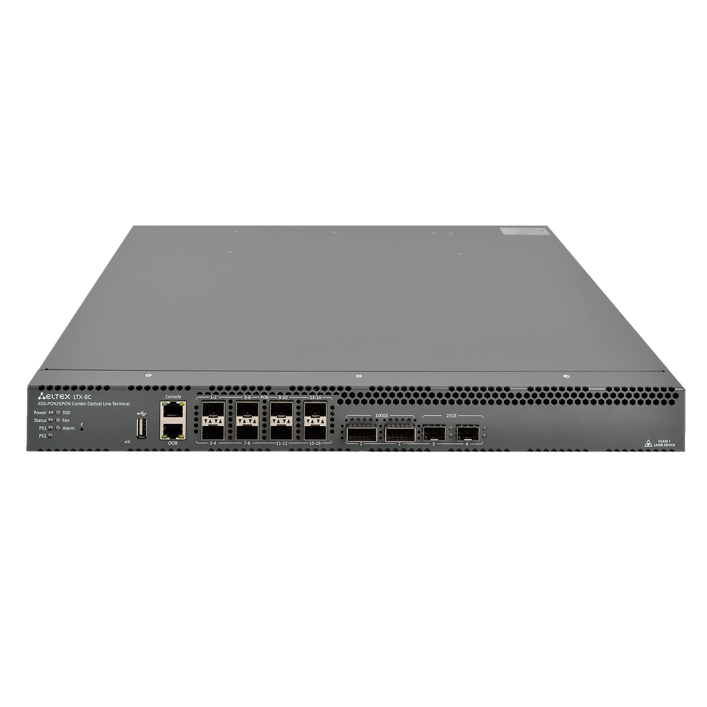 OLT LTX-8C | 8 портов GPON/XGS-PON Eltex