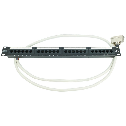 Расшитая патч-панель 19"(1U) для TAU-32M.IP / TAU-36.IP / TAU-72.IP, 18 портов, 1 разъем CENC-36, 3 метра