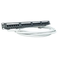 Расшитая патч-панель 19" (1U) для TAU-16.IP / TAU-24.IP, 24 порта, 1 разъем CENC-50, 30 метров