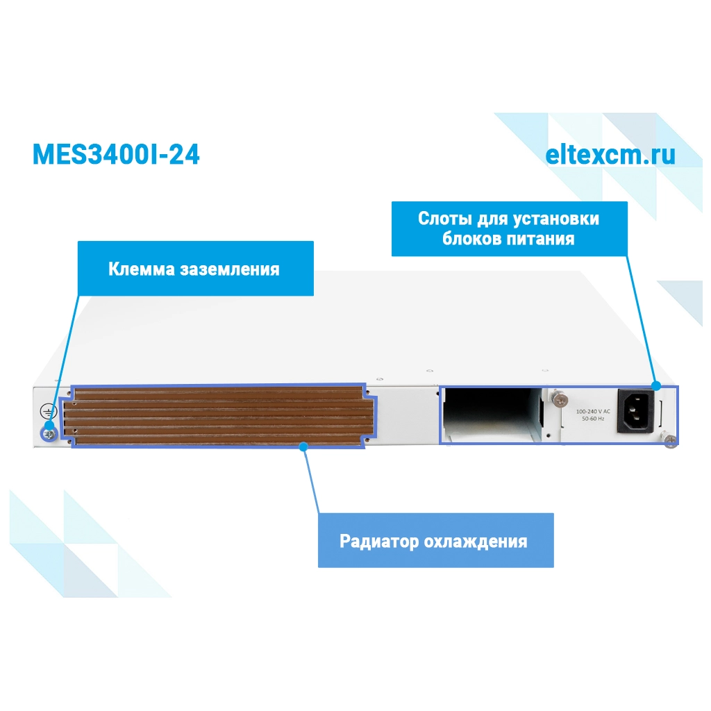 MES3400I-24 Eltex I Промышленный коммутатор 24 порта 1G