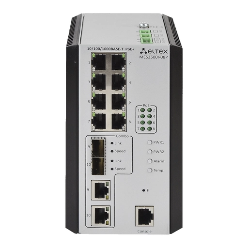 MES3500I-08P Eltex | Промышленный коммутатор 8 портов 1G PoE/PoE+