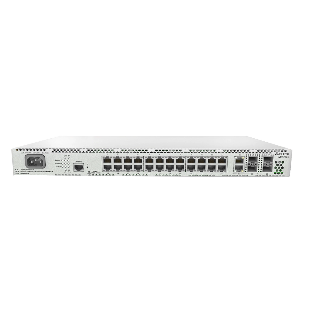 MES2326 Eltex | Коммутатор 24 порта 1G, 2 SFP, 2 комбо-порта 1G