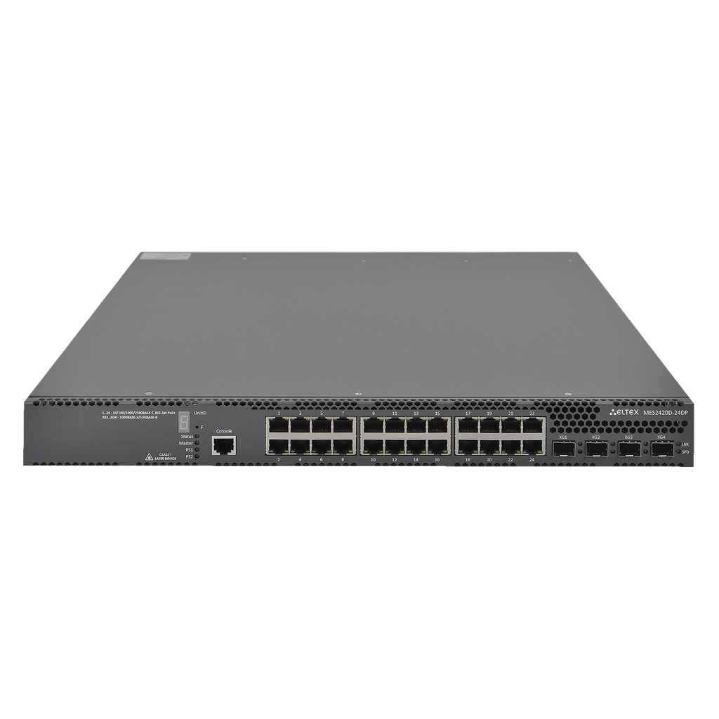 MES2420D-24DP Eltex | Коммутатор 24 порта 2.5G с PoE/PoE+, 4 порта 10G