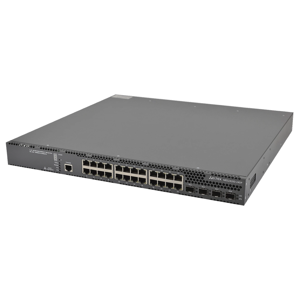 MES2420D-24DP Eltex | Коммутатор 24 порта 2.5G с PoE/PoE+, 4 порта 10G