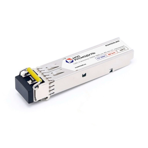 SFP модуль, 1.25G, 2 волокна, TX/RX 1550 нм, 80 км, LC, RSM1D6L80I