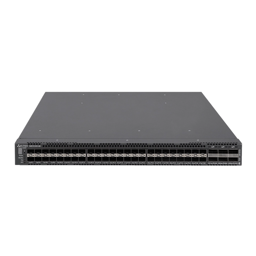 MES5300-48 Eltex I Коммутатор 48 портов SFP+, 6 портов QSFP28 (ЦОД)