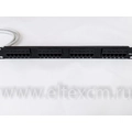 Расшитая патч-панель 19" (1U) для TAU-32M.IP / TAU-36.IP / TAU-72.IP, 24 порта, 1 разъем CENC-36, 2 метра