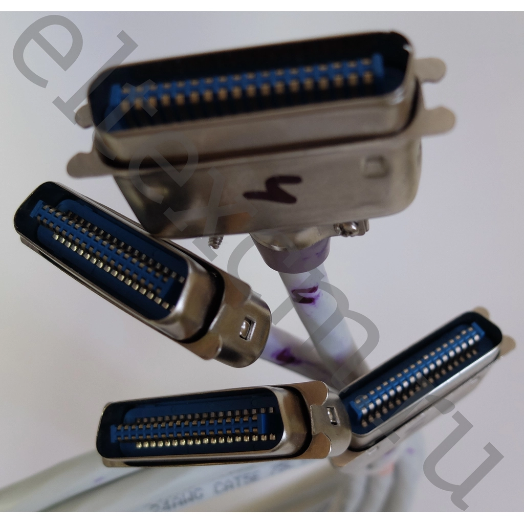 Расшитая патч-панель 19" (3U) для TAU-72.IP, 72 порта, 4 разъема CENC-36, 2 метра