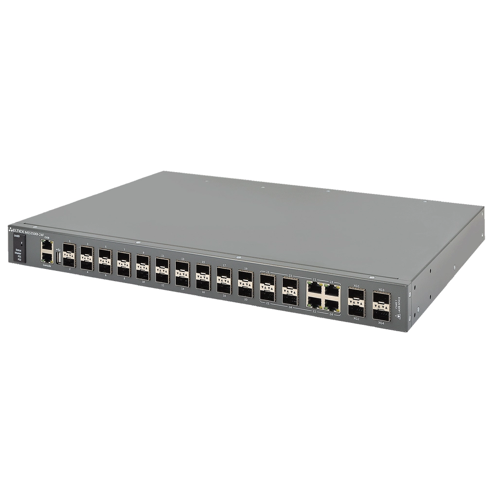 MES3500I-24F Eltex | Промышленный коммутатор 20 портов 1G SFP, 4 комбо-порта 1G, 4 порта SFP+