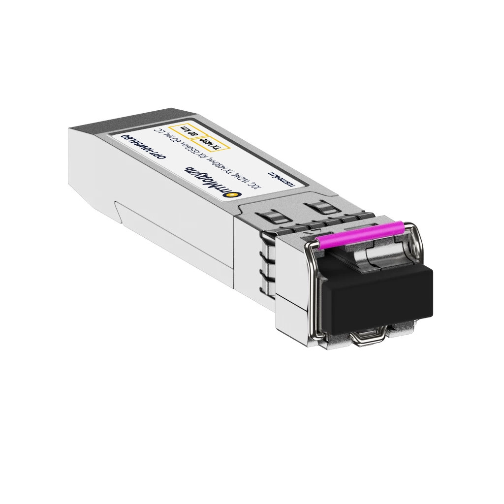 ОптМодуль, SFP+ модуль, 10G, WDM, TX 1490нм, RX 1550нм, 80 км, LC, OPT-10W56L80