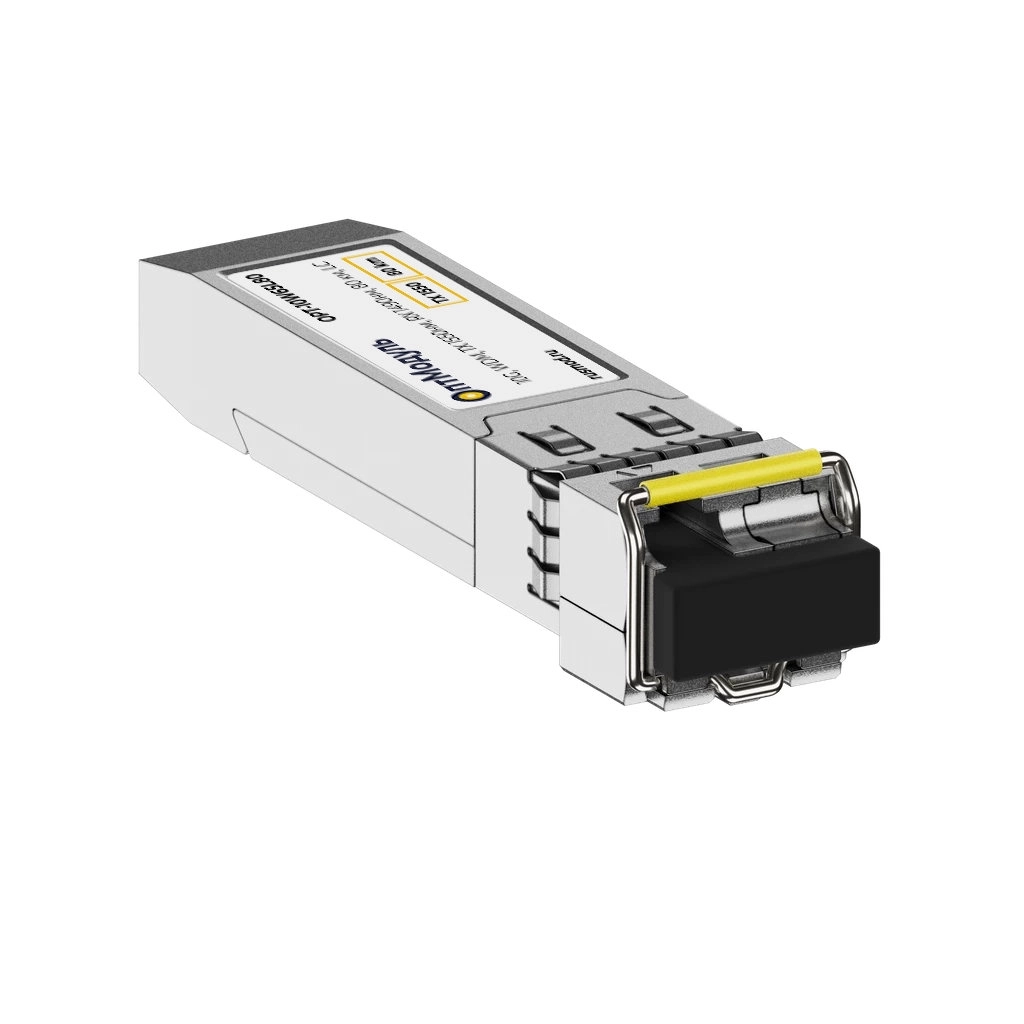 ОптМодуль, SFP+ модуль, 10G, WDM, TX 1550нм, RX 1490нм, 80 км, LC, OPT-10W65L80