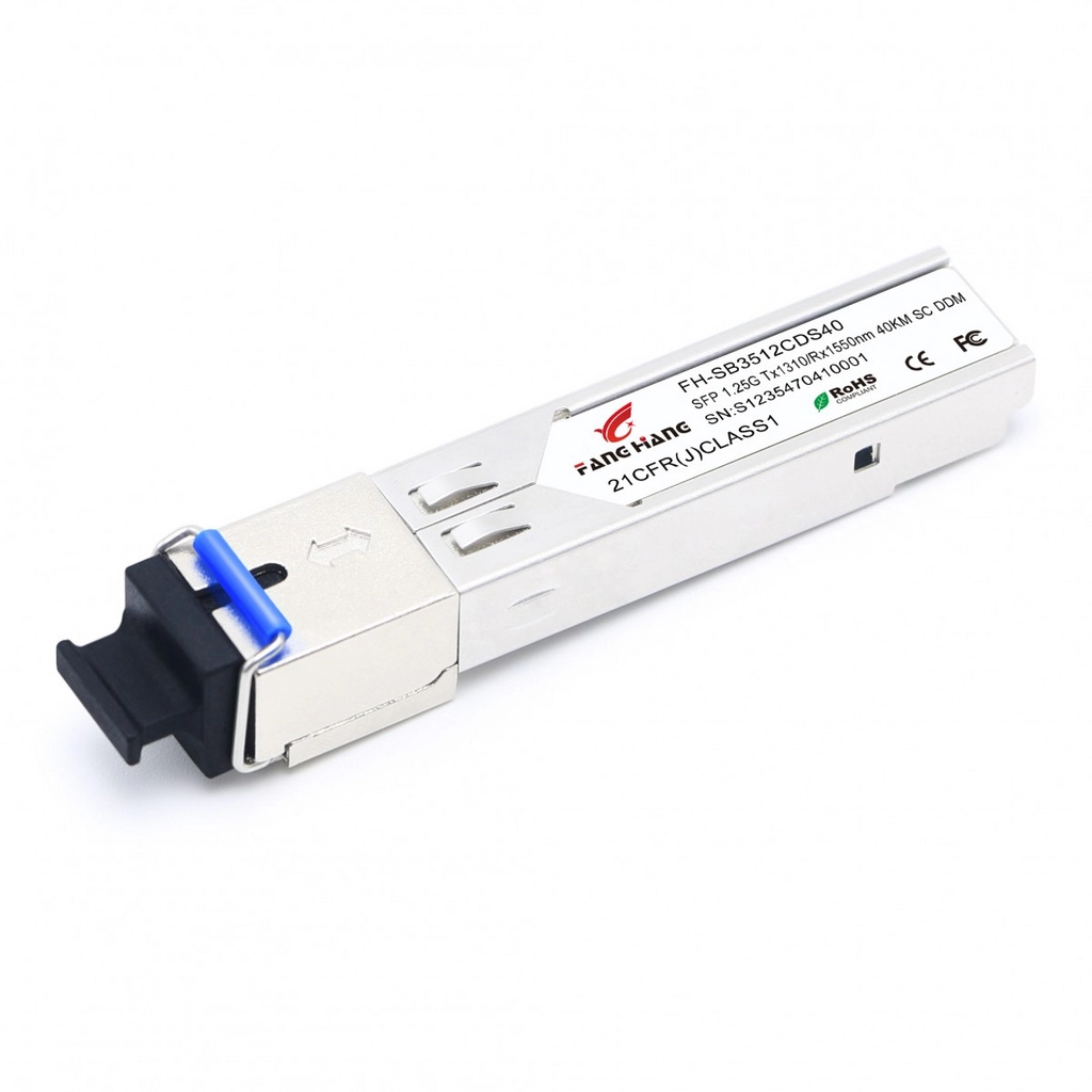 FH-SB3512CDS40, 40 км SFP модуль WDM, 1.25 G, TX 1310 нм, RX 1550 нм, SC, DDM