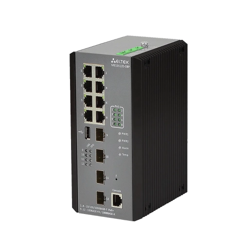 MES3510S-08P Eltex | Промышленный коммутатор 8 портов 1G PoE/PoE+, 4 порта SFP