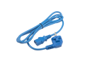Шнур питания 220В, 1.8м, синий. Hyperline
