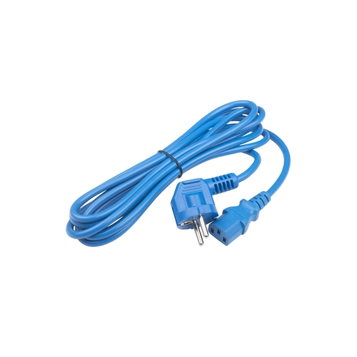 Шнур питания 220В, 3м, синий. Hyperline