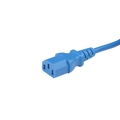 Шнур питания 220В, 3м, синий. Hyperline