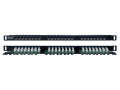 Патч-панель 19", 24 порта неэкран. RJ-45, кат.5E, 0.5U. Hyperline