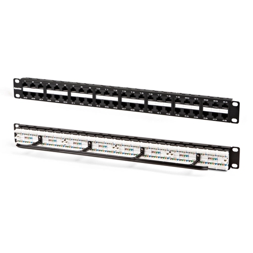 Патч-панель 19", 48 портов неэкран. RJ-45, кат.5E, 1U. Hyperline