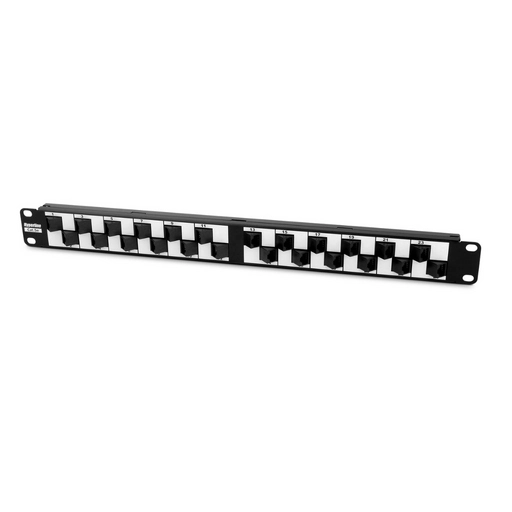Патч-панель 19", 24 угловых порта RJ-45, кат.5E, 1U. Hyperline