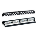 Патч-панель 19", 24 угловых порта RJ-45, кат.5E, 1U. Hyperline