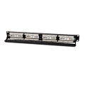 Патч-панель 19", 24 угловых порта RJ-45, кат.5E, 1U. Hyperline